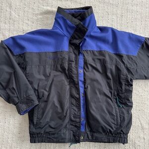Vintage 90s Columbia Bugaboo 3-in-1 Jacket Blue Black Fleece Lined M